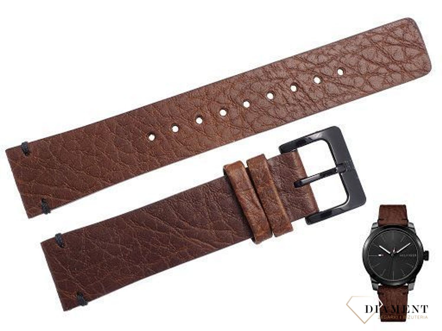 Oryginalny pasek do zegarka TOMMY HILFIGER 1791383 brązowy 20 mm.jpg